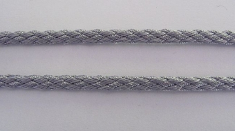 Koord grijs/zilver 7 mm.