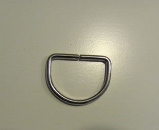 D ring nikkel 26 mm en binnenmaat 20 mm