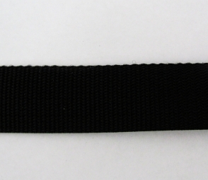 Tassenband zwart 2,5 cm geschikt voor tashengsels