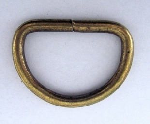 D ring brons zwaar 50 mm doorgang 40 mm gelast