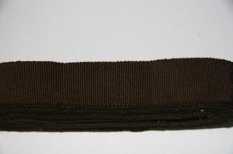 Ribsband/hoedenband bruin 2,5 cm