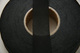 Baisband zelf vouwbaar 2,5 cm zwart.
