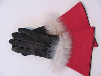 Handschoenen met rode kap