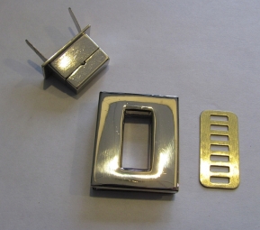 Tasslot zilverkleur 3,5 cm