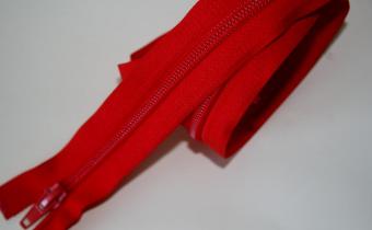 Rode deelbare rits 70 cm