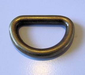 D ring brons extra zwaar 35 mm doorgang 25 mm gelast