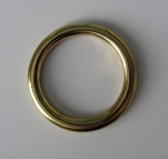 Ronde ring goudkleurig 45mm doorvoer 32mm