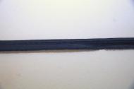 Paspelband/piping donkerblauw satijn.