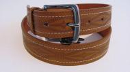 Riem camel bruin met fantasie print