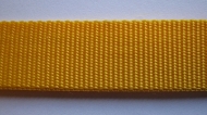 Tassenband 2,5 cm geel zware kwaliteit